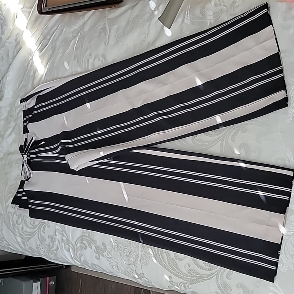 INC wide leg stripe pant